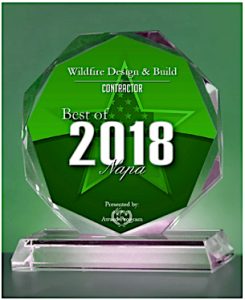 Wildfire Design & Build-2018 Napa Award Category-Best Contractor